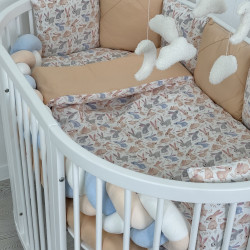 Cotton bed linen set "Little Bunnies Peach" Cotton bed linen set "Little Bunnies Peach"